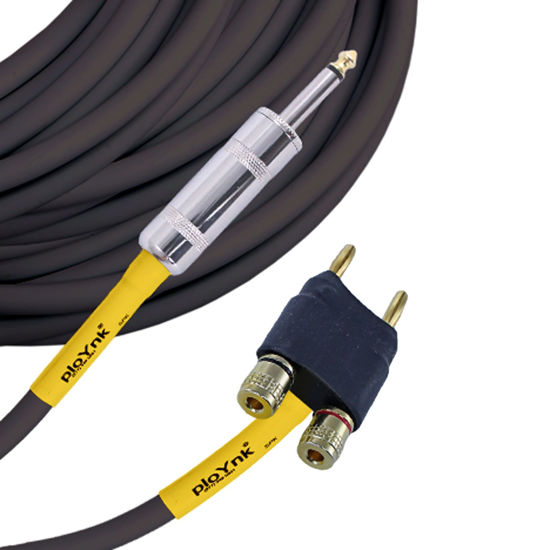 Picture of PLoynk Professional Audio Speaker Cable - 12 gauge (12 ft, 1/4" to Banana)