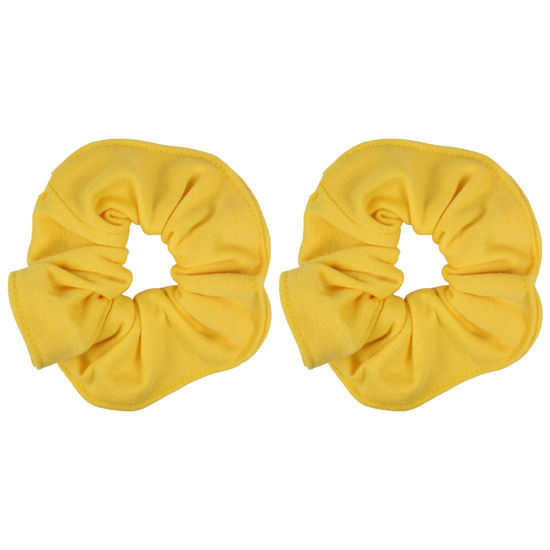 Picture of Set of 2 Large Solid Scrunchies - Yellow