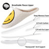 Picture of Smile Face Slippers For Women/Men, Retro Soft Plush Lightweight Smiley Face House Slippers, Indoor Outdoor Cozy Trendy Slip-On Slipper (6.5-7.5 Women/6-7 Men, White-Blue Smile, numeric_6_point_5)