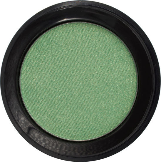 Picture of Pure Ziva» Clover Shimmering Emerald Green Yellow Gold Flecked Forest Pressed Powder Single Eyeshadow Talc & Paraben Free Vegan No Animal Testing & Cruelty Free