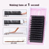 Picture of ALLOVE Eyelash Extension Volume Lash Extensions 0.05mm CC Curl 15-20mm Mixed Tray Easy Fan Lash Extensions Rapid Blooming Self Fanning Volume Lashes