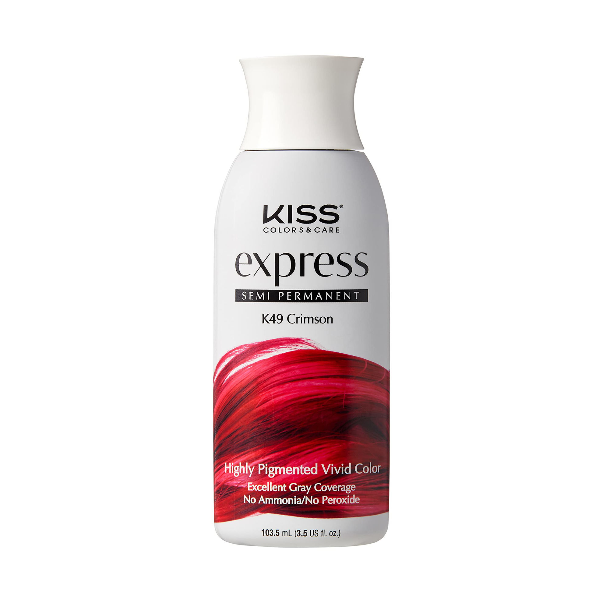 GetUSCart Kiss Express SemiPermanent Hair Color 100mL (3.5 US fl.oz) (2 Count, Crimson)