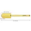 Picture of PANA Smooth Top Large Barrel 3/32" Shank Size - (Gold, Medium Grit) - Fast remove Acrylic or Hard Gel Nail Drill Bit for Manicure Pedicure Salon Professional or Beginner