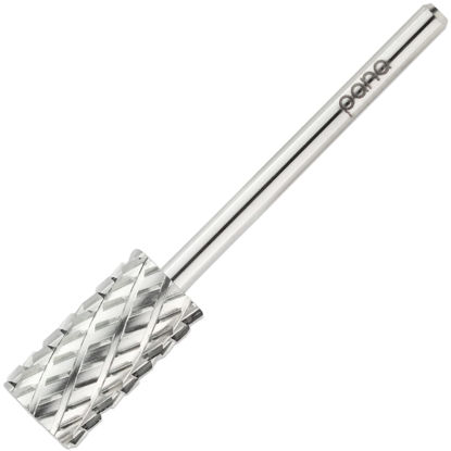 Picture of PANA Flat Top Large Barrel 3/32" Shank Size - (Silver, 4X Coarse Grit) - Fast remove Acrylic or Hard Gel Nail Drill Bit for Manicure Pedicure Salon Professional or Beginner