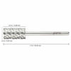 Picture of PANA Flat Top Large Barrel 3/32" Shank Size - (Silver, 4X Coarse Grit) - Fast remove Acrylic or Hard Gel Nail Drill Bit for Manicure Pedicure Salon Professional or Beginner