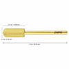 Picture of PANA Smooth Top Small Barrel 3/32" Shank Size - (Gold, Medium Grit) - Fast remove Acrylic or Hard Gel Nail Drill Bit for Manicure Pedicure Salon Professional or Beginner