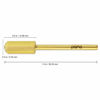 Picture of PANA Smooth Top Small Barrel 3/32" Shank Size - (Gold, Fine Grit) - Fast remove Acrylic or Hard Gel Nail Drill Bit for Manicure Pedicure Salon Professional or Beginner