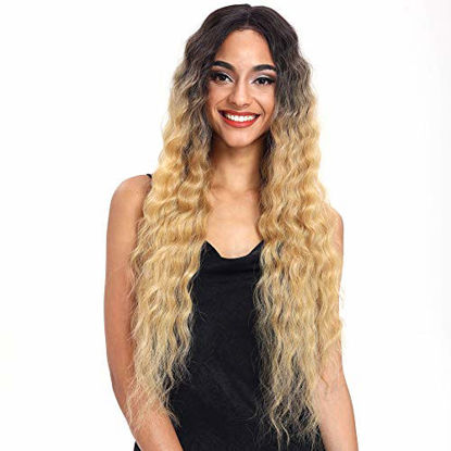 Picture of Joedir Lace Front Wigs 30'' Long Wavy Synthetic Wigs For Women 130% Density Wigs(TTPN4/270A/24F)