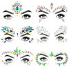 Picture of SHINEYES 6 Pcs Festival Face Gems Glitter,Rhinestone Rave Face Jewels Festival,Crystals Face Stickers, Eyes Face Body Temporary Tattoos