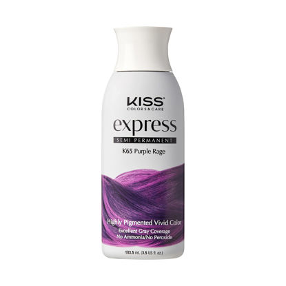Picture of Kiss Express Color Semi-Permanent Hair Color 3.5 oz. #K65 - Purple Rage (1 PACK)