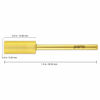 Picture of PANA Flat Top Small Barrel 3/32" Shank Size - (Gold, Extra Fine Grit) - Fast remove Acrylic or Hard Gel Nail Drill Bit for Manicure Pedicure Salon Professional or Beginner