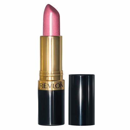 Picture of Revlon Super Lustrous Lipstick with Vitamin E and Avocado Oil, Pearl Lipstick in Pink, 450 Gentlemen Prefer Pink, 0.15 oz