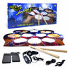 Picture of MUKIKIM Rock and Roll It - Drum Live. Roll Up Portable Drum Set for Kids & Adults. Practice Pad Kit for Beginners. Electronic Silicone Drum Practice Pad | Headphones | Pedals | Drum Sticks