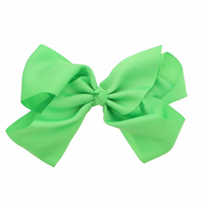 Picture of 8 Inch Grosgrain Bow for Women and Girls-Lime