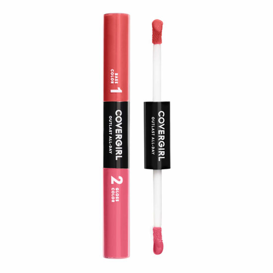 Picture of COVERGIRL Outlast All-Day Color & Lip Gloss, Coral Crave, 0.2 Ounce (packaging may vary)