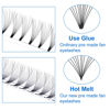 Picture of Volume Lash Extensions 10D 12D Premade Fans Eyelash Extensions 0.07mm Thickness 14-20mm Mixed C/D Curl Short Stem Premade Volume Eyelash Extensions Pointed Base Fans by WENDY LASHES(12D-0.07-C, 14-20mm Mixed Tray)