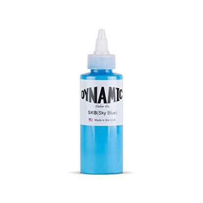 Picture of Dynamic Sky Blue Tattoo Ink Bottle 4oz