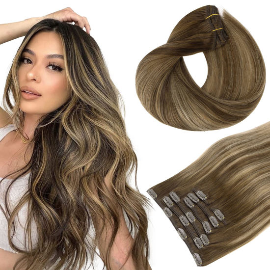 Clip in hair extensions 18 outlet inch