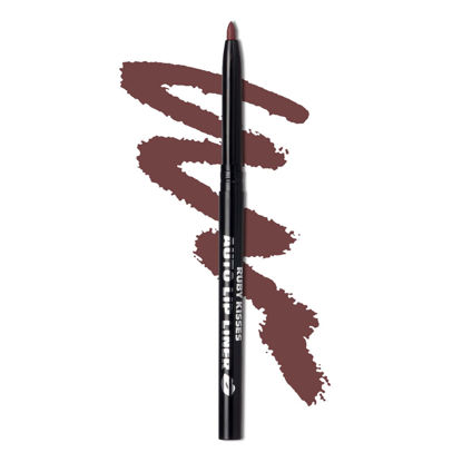 Picture of Ruby Kisses Auto Lip Liner Pencil, Long Lasting, Smooth Application Mechanical Lip Liner Pencil (Cocoa)