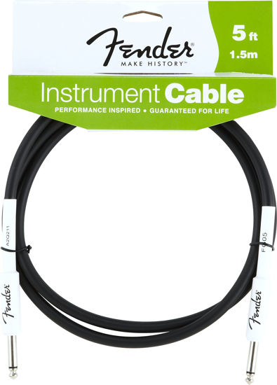 Picture of Fender Performance Series Instrument Cables (Straight-Straight Angle) for electric guitar, bass guitar, electric mandolin, pro audio