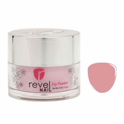 Picture of Revel Nail Dip Powder - Nude Pink Powder Dip Nail Polish, Chip Resistant Dip Nail Powder with Vitamin E and Calcium, DIY Manicure