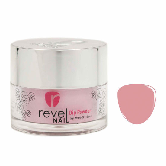 Picture of Revel Nail Dip Powder - Nude Pink Powder Dip Nail Polish, Chip Resistant Dip Nail Powder with Vitamin E and Calcium, DIY Manicure