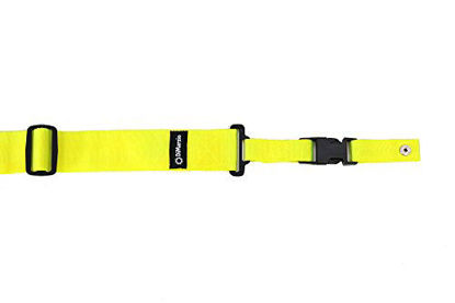 Picture of DiMarzio Nylon ClipLock Neon Guitar Strap Yellow