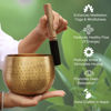 Picture of DharmaObjects Tibetan Ring Gong Meditation Singing Bowl Mallet Cushion Set (Jumbo)