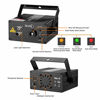 Picture of DJ Laser Lights SUNY Music Laser Projector 40 Patterns Red Blue Laser Light Blue LED Sound Active Remote Control Stage Lighting Home Indoor Xmas Party Decoration Carnival Holiday Dance Bar Live Show