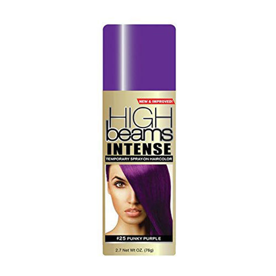 Picture of High Beams Intense Spray-On Hair Color -Punky Purple - 2.7 Oz - Add Temporary Color Highlight to Your Hair Instantly - Great for Streaking, Tipping or Frosting - Washes out Easily