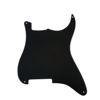 Picture of Musiclily 4 Holes Blank Custom Outline Pickguard Plate for Fender Stratocaster Strat ST Style Guitar, 1Ply Matte Black