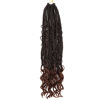 Picture of Box Braids Curly Ends Box Braid Crochet Hair Prelooped Synthetic Crochet Braids (18inch, T1B/30)