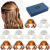 Picture of Small Hair Clips for Women Girls Kids, Tiny Hair Claw Clips for Thin/Medium Thick Hair, 1.5 Inch Mini Hair Jaw Clips Octopus Clip Nonslip Spider Clip with Gift Box (Brown Clear)