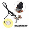 Picture of Onown Pickup Wiring Kit PIckup Piezo 50mm Sensitive Transducer Pickups Prewired Amplifier with 6.35mm Output Jack for Cigar Box Guitars and Acoustic Instruments