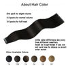 Picture of Tape in Hair Extensions 1B Naturl Black 100% Remy Human Hair Extensions Silky Straight for Fashion Women 20 Pcs/Package(24Inch #1B 70g)