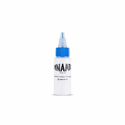 Picture of Dynamic Heavy White Tattoo Ink Bottle 1oz