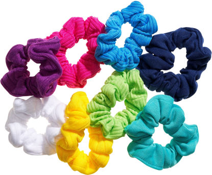 Picture of Goody Women's Hair Ouchless Jersey Variety Scrunchies, 8 Count, 2 Pack