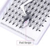 Picture of Pre Made Eye Lash Extension Fans 10D Premade Volume Eyelash Extensions 0.07 Thickness D Curly Premade Lash Fans Pointed Base Middle Stem Eyelash Extension (10D-0.07D, 11-19mm)