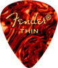 Picture of Fender Classic Celluloid Guitar Picks 451 Shape, Tortoise Shell, Thin, 12-Pack