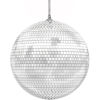 Picture of The Dreidel Company Mirror Disco Ball, Silver Hanging Ball with Attached String for Ring, Reflects Light, Fun Party Home Bands Decorations, Party Favor, 8" Inch (8-Pack)