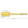 Picture of PANA Smooth Top Large Barrel 3/32" Shank Size - (Gold, Fine Grit) - Fast remove Acrylic or Hard Gel Nail Drill Bit for Manicure Pedicure Salon Professional or Beginner