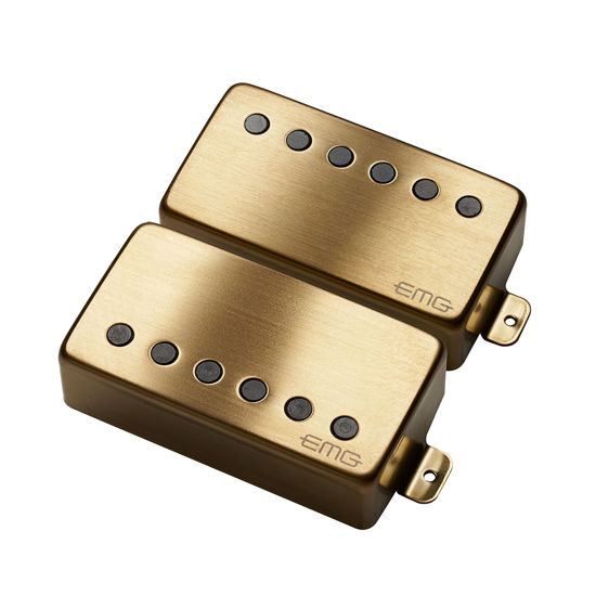 Picture of EMG JH James Hetfield Electric Guitar Pickup Set, Brushed Gold