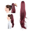 Picture of Ponytail Extension,HSPJHTM Hair Extensions Ponytail Extension Claw for Women Curly Hair Piece 24" Synthetic Pony Tail Hair Extensions Very Long & Voluminous Curled Wavy Heat-Resisting Wine Burgundy