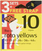 Picture of Rotosound Roto Yellows Electric Guitar Strings-Multipack (R10-31)