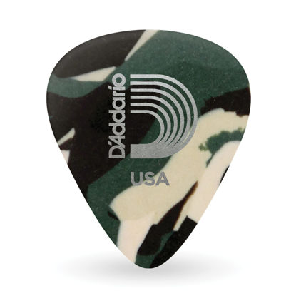 Picture of Planet Waves Camouflage Celluloid Guitar Picks, 25 pack, Heavy