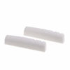 Picture of Musiclily Pro Urea Resin Plastic Slotted 43mm LP Style Guitar Nuts Flat Bottom for 6 String Les Paul or Acoustic Guitar, White (Set of 2)