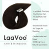 Picture of LaaVoo Tape in Hair Extensions Brown Natural Hair Tape in Extensions Darkest Brown Seamless Hair Extensions Tape in Hair Straight 22" 20pcs 50g