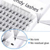 Picture of Lash Extensions Premade Volume Eyelash Extension 13mm 6D 10D 12D 16D Short Stem Premade Fans D Curl 0.07mm Volume Lash Extensions Supplies(10D-0.07-D, 13mm)