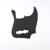 Picture of Musiclily 10 Hole JB Bass Pickguard Scratch Plate Pick Guards for Fender US/Mexico Made Standard Jazz Bass, 1Ply Matte Black PVC