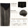 Picture of Full Shine Black Clip in Hair Extensions 14 Inch Human Hair Lace Clip ins Color 1B Off Black Fading to Silver Grey And Black Real Human Hair 120 Gram Double Weft Clip in Hair for Women Clip on Hair